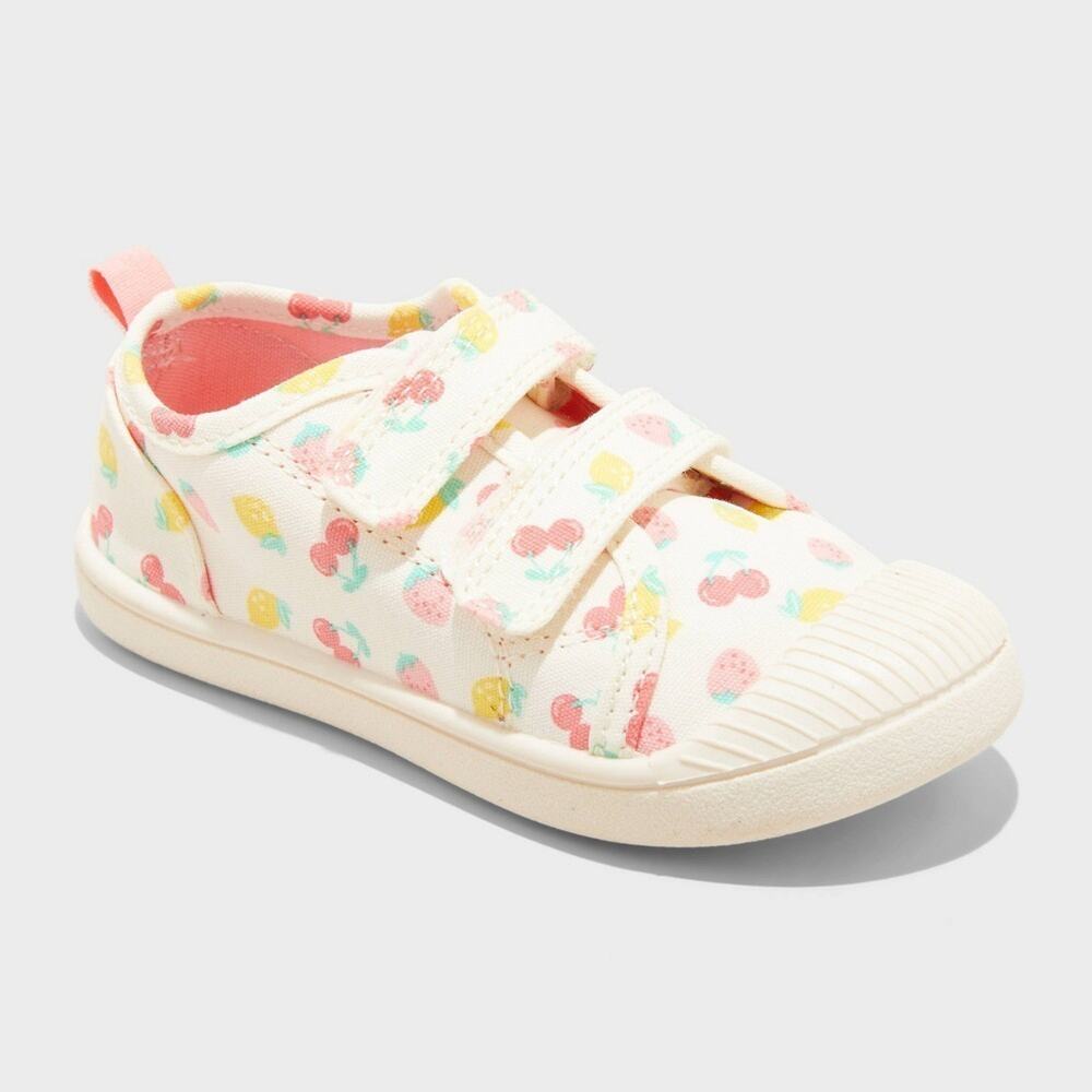 Cat & Jack Toddler Parker Sneakers Ivory Size 10 Hook and Loop